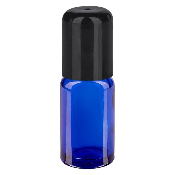 Apothekenfl. blau 10ml Roll-On Verschluss schwarz