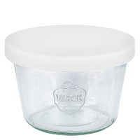 370ml Sturzglas WECK RR100 mit Silikondeckel weiss 370ml Sturzglas WECK RR100 mit Silikondeckel weiss