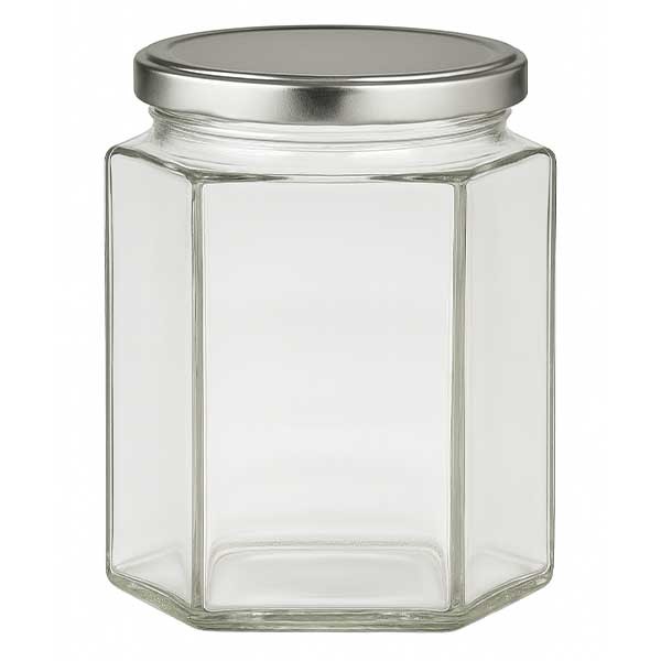 196ml Hexaglas mit BasicSeal Deckel silber UNiTWIST