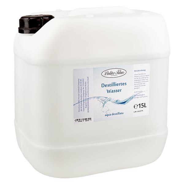 15 Liter destilliertes Wasser / Aqua destillata