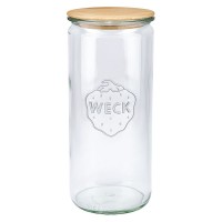 WECK-Zylinderglas 1040ml mit Holzdeckel WECK-Zylinderglas 1040ml mit Holzdeckel