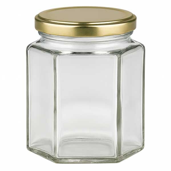 196ml Hexaglas mit BasicSeal Deckel gold UNiTWIST