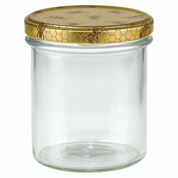 350ml Sturzglas + BasicSeal Deckel Bienenwabe UNiTWiST