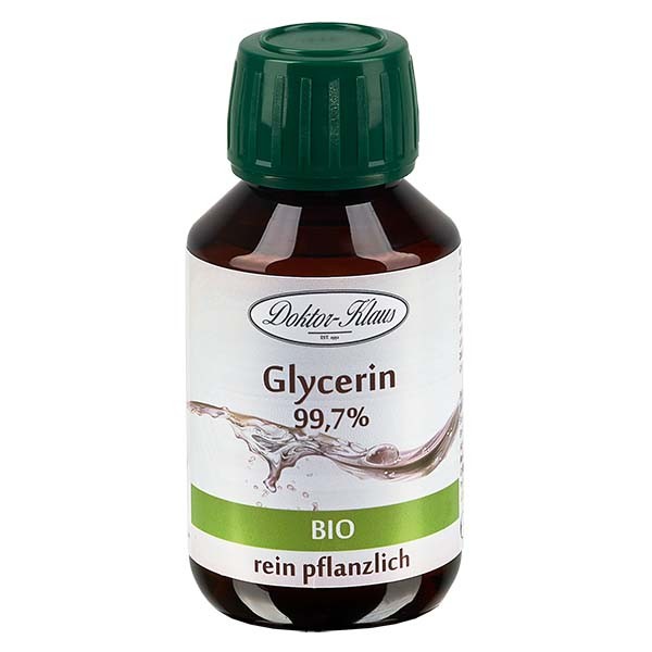 Bio-Glycerin 99.7% in brauner 100ml PET Flasche mit OV - E 422