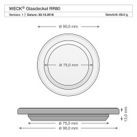 Vorschau: WECK-Zylinderglas 600ml Vorschau: WECK-Zylinderglas 600ml
