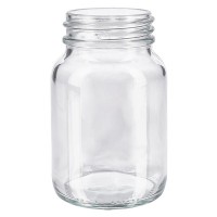 Weithalsflasche 250ml Klarglas mit DIN 55 Mündung ohne Verschluß Weithalsflasche 250ml Klarglas mit DIN 55 Mündung ohne Verschluß