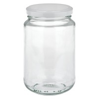 375ml Rundglas mit BasicSeal Deckel weiss UNiTWIST 375ml Rundglas mit BasicSeal Deckel weiss UNiTWIST