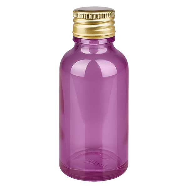 30ml Flasche 11mm Schraubverschluss Alu-Gold mit Standardverschluss PurpleLine UT18/30