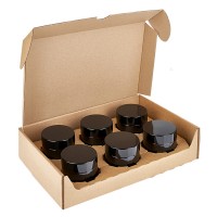 Vorschau: Glastiegel 60ml braun mit Einlegedeckel UNiTWIST Vorschau: Glastiegel 60ml braun mit Einlegedeckel UNiTWIST