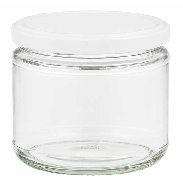 330ml Rundglas mit BasicSeal Deckel weiss UNiTWIST
