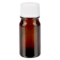 Apothekenfl. braun 5ml Tropfv. weiss 0.8mm St Apothekenfl. braun 5ml Tropfv. weiss 0.8mm St
