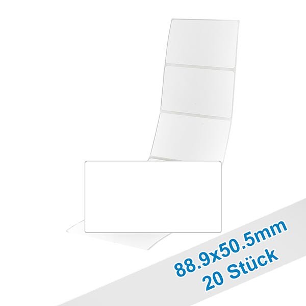 20er Pack Etiketten 88.9x50.5mm zum Beschriften