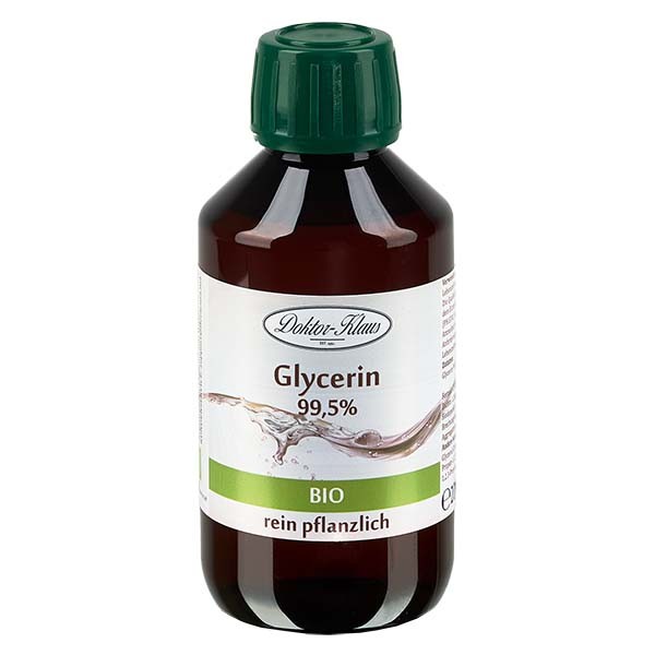 Bio-Glycerin 99.7% in brauner 200ml PET Flasche mit OV - E 422