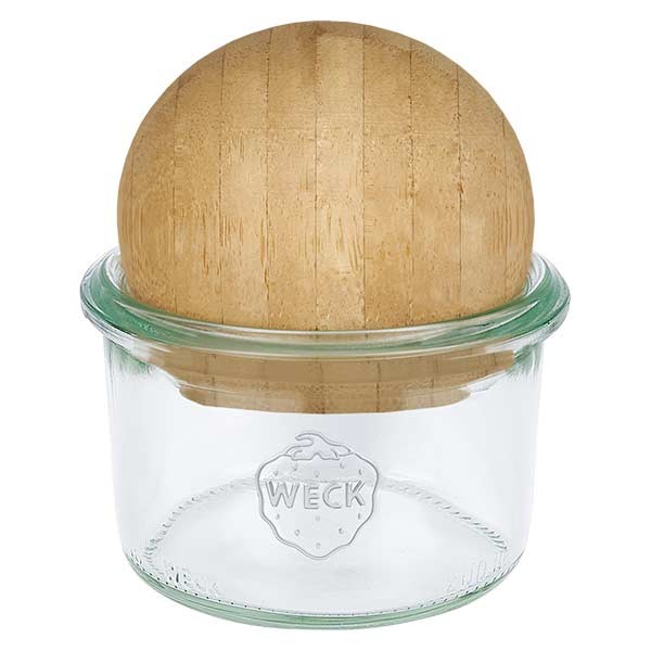 200ml Sturzglas WECK RR80 mit Holzkugel