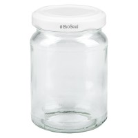 205ml Rundglas mit BioSeal Deckel weiss UNiTWIST 205ml Rundglas mit BioSeal Deckel weiss UNiTWIST