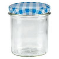 350ml Sturzglas + BasicSeal Deckel blau/weiss UNiTWiST 350ml Sturzglas + BasicSeal Deckel blau/weiss UNiTWiST