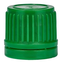 Schraubverschluss, grün, DIN18, mit OV Schraubverschluss, grün, DIN18, mit OV