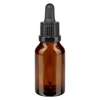 Apothekenfl. braun 15ml Pipette schwarz OV Apothekenfl. braun 15ml Pipette schwarz OV