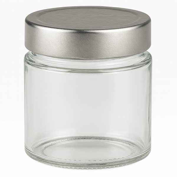 135ml Rundglas + BasicSeal Deckel silber deep UNiTWiST