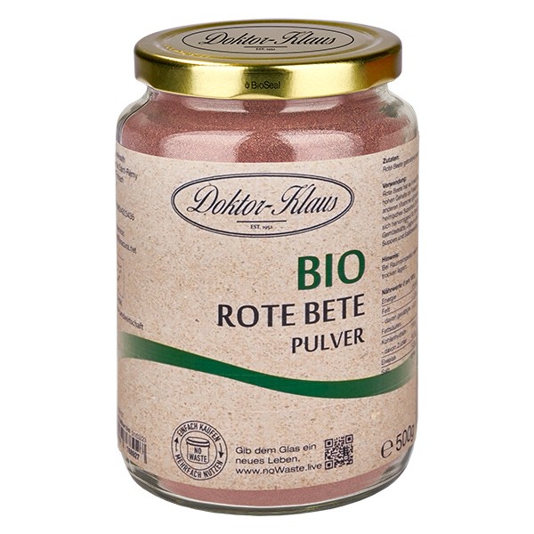 500g Bio Rote Bete Pulver Doktor-Klaus noWaste