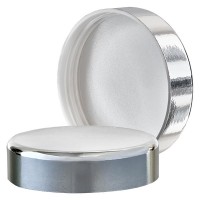 Schraubverschluß silber für Blauglastiegel 50ml Schraubverschluß silber für Blauglastiegel 50ml