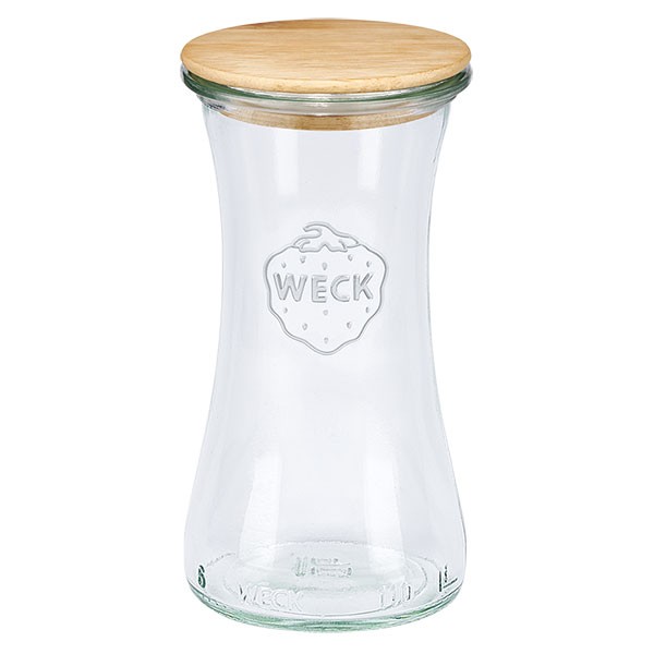 WECK-Delikatessenglas 100ml mit Holzdeckel