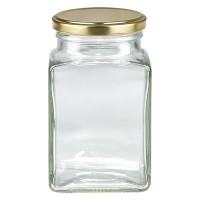 260ml Tetraglas mit BasicSeal Deckel gold UNiTWIST 260ml Tetraglas mit BasicSeal Deckel gold UNiTWIST