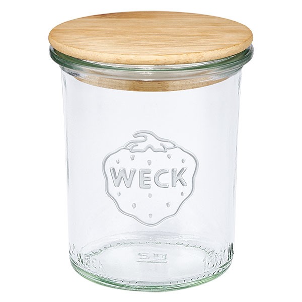 WECK-Mini-Sturzglas 160ml mit Holzdeckel
