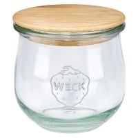 WECK-Tulpenglas 370ml mit Holzdeckel WECK-Tulpenglas 370ml mit Holzdeckel