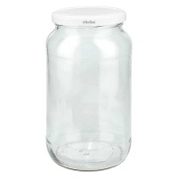 1062ml Rundglas mit BioSeal Deckel weiss UNiTWIST 1062ml Rundglas mit BioSeal Deckel weiss UNiTWIST