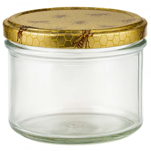 300g Honigglas mit Bienenwabe Deckel BasicSeal UNiTWIST