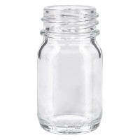 Weithalsflasche 30ml Klarglas mit DIN 32 Mündung ohne Verschluß Weithalsflasche 30ml Klarglas mit DIN 32 Mündung ohne Verschluß