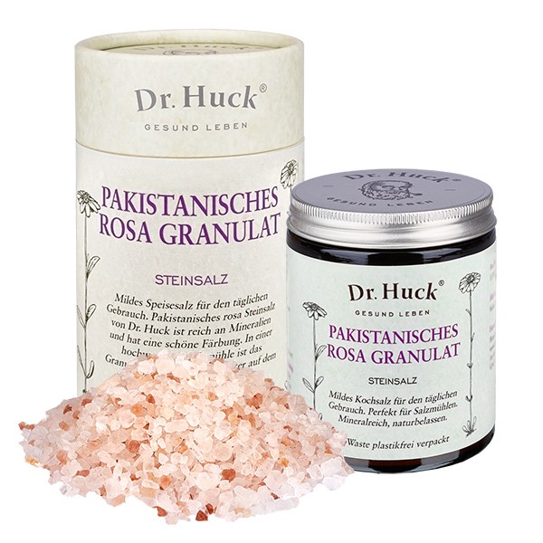 Pakistanisches rosa Steinsalz Granulat Dr. Huck