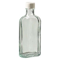 125 ml weiße Meplatflasche mit DIN 22 Mündung, inkl. Verschluss weiss aus PP mit PE-Schaumeinlage 125 ml weiße Meplatflasche mit DIN 22 Mündung, inkl. Verschluss weiss aus PP mit PE-Schaumeinlage