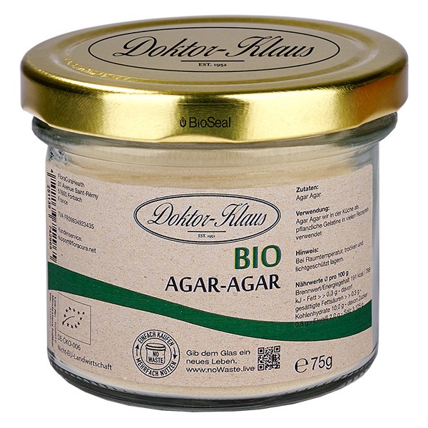 75g Bio Agar-Agar Doktor-Klaus noWaste