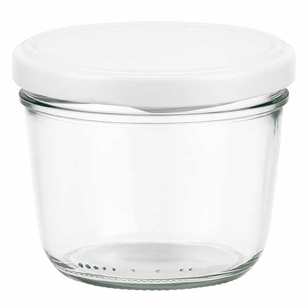 230ml Sturzglas mit BasicSeal Deckel weiss UNiTWiST