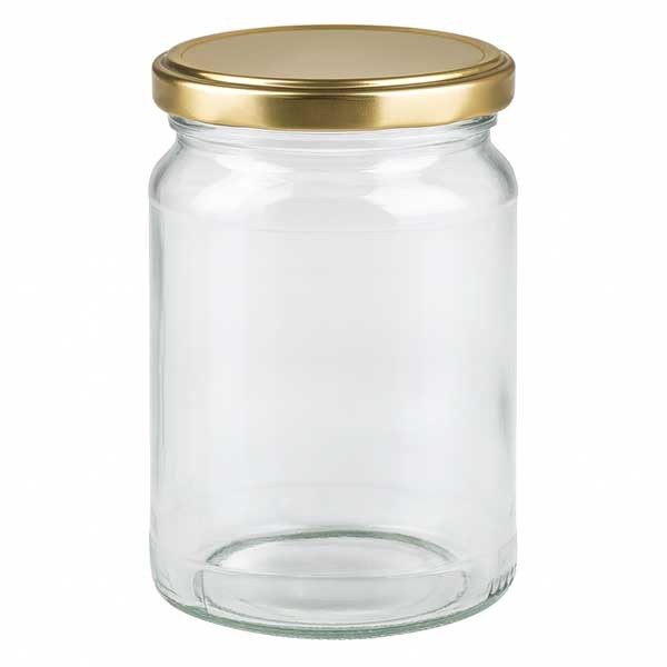 205ml Rundglas mit BasicSeal Deckel gold UNiTWIST