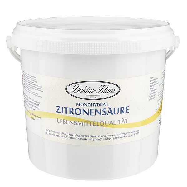 5kg Zitronensäure, E330, Lebensmittelqualität