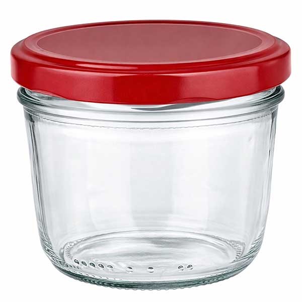 230ml Sturzglas + BasicSeal Deckel rot UNiTWIST