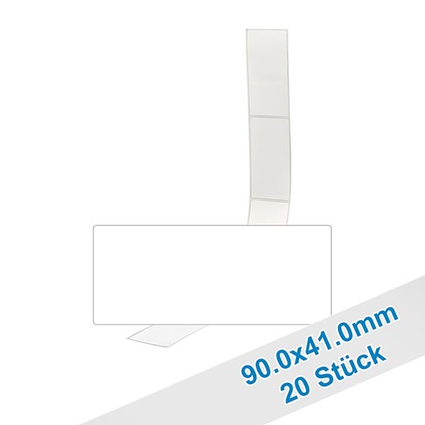 20er Pack Etiketten 90.0x41.0mm zum Beschriften