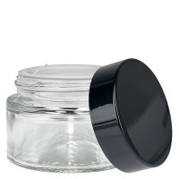 Glastiegel 30ml klar mit Einlegedeckel UNiTWIST Glastiegel 30ml klar mit Einlegedeckel UNiTWIST