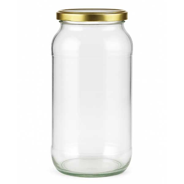1062ml Rundglas mit BasicSeal Deckel gold UNiTWIST