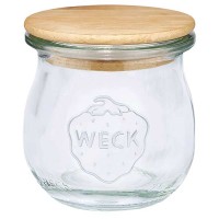 WECK-Mini-Tulpenglas 75ml mit Holzdeckel WECK-Mini-Tulpenglas 75ml mit Holzdeckel