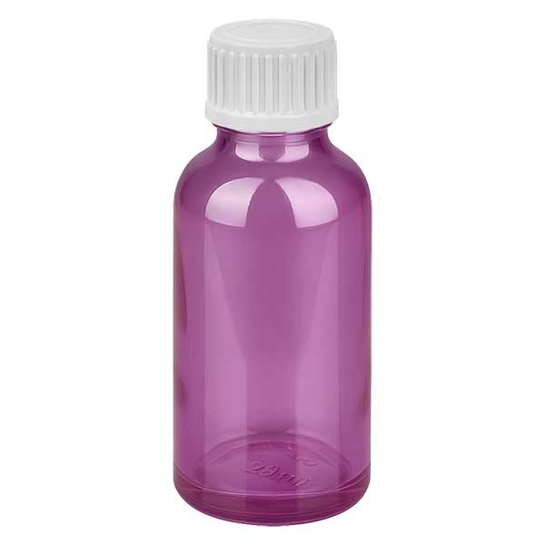 30ml Tropfflasche 0.9mm weiß mit Standardverschluss PurpleLine UT18/30