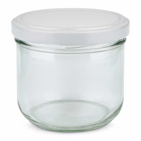 260ml Sturzglas mit BasicSeal Deckel weiss UNiTWiST