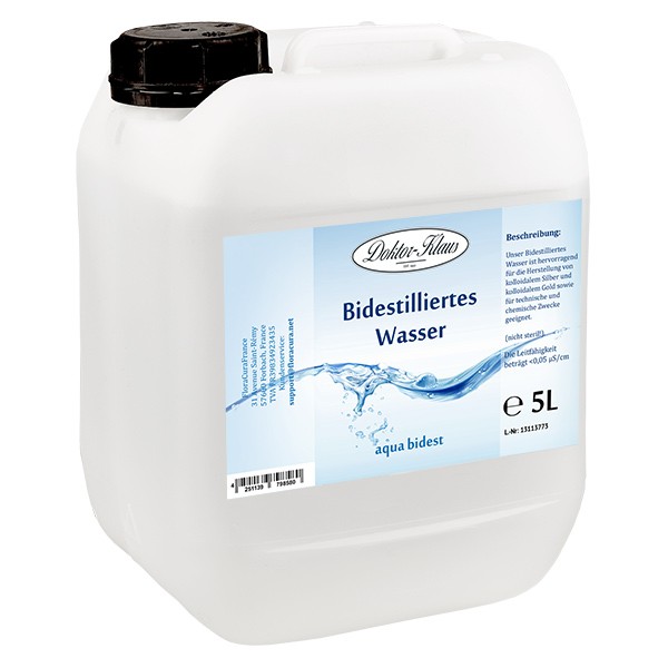 Doktor-Klaus Aqua bidest - Bidestilliertes Wasser 5L