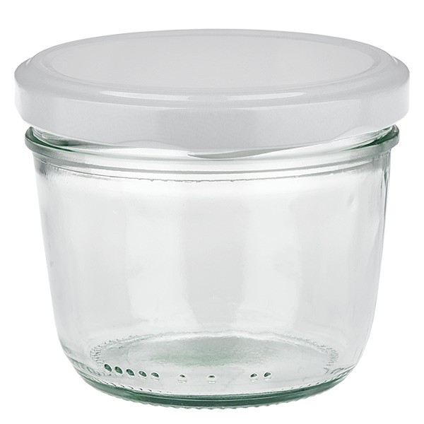 230ml Sturzglas mit BasicSeal Deckel weiss UNiTWiST