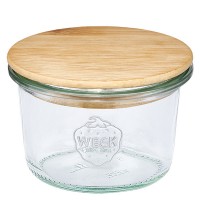 WECK-Mini-Sturzglas 80ml mit Holzdeckel WECK-Mini-Sturzglas 80ml mit Holzdeckel