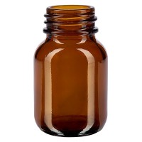 Weithalsflasche 50ml Braunglas mit DIN 32 Mündung ohne Verschluß Weithalsflasche 50ml Braunglas mit DIN 32 Mündung ohne Verschluß