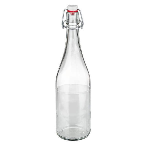 750ml Glasflasche + Bügelverschluss PVC UNiTWIST